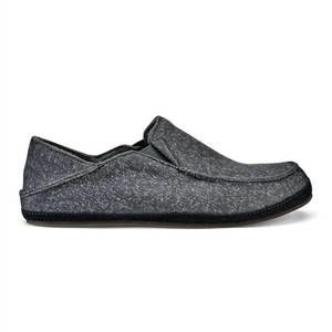 NEW OLUKAI men's moloa hulu slipper in dark shadow